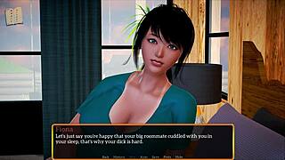 Oh wow, can you believe this big tits brunette is diving into My New Family episode 523 with such intensity!