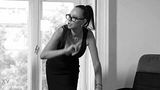 back to school starts with nympho teacher monika fox inviting colleagues for a wild dp fuck fest including anal, blowjob, and squirting in lingerie