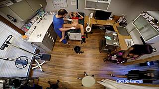 Watch out! Dr Tampa catches Asia Perez and little 18+ Mina Ami Rogue in smuggling inc with handcuffs and heels