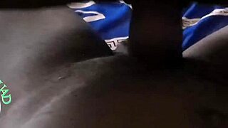 she rides like a horse rider on that ebony homemade setup