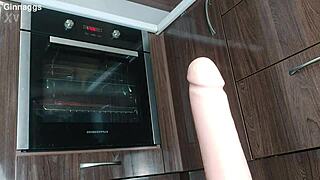 Why Settle for Small When Big Dildo Stretches Hairy Pussy to Squirting Limits?