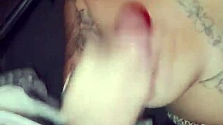 Ruiva novinha takes cumshot on face from two old guys at gloryhole in swing house!