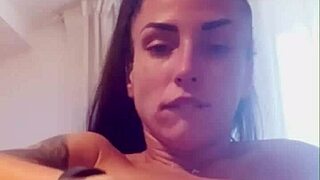 Very horny Medusa dances naked with buttplug and fake tits in hot compilation of dildo masturbation and wet pussy orgasms 😈🔥