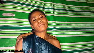 so this ghetto gentle dovee from king afrobang shows up for casting, she's all african amateur with black ass, gets into dirty masturbation using dildo toys during the interview.