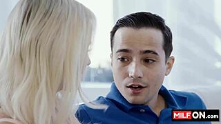 stunning blonde with amazing big booty seduces her stepson with her big natural tits and craves his dick - slimthick vic ricky spanish!!!