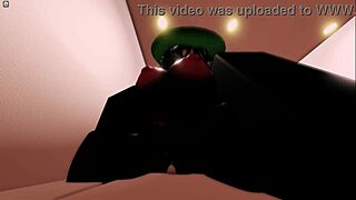 Ralsei x asriel 3 rblx with blowjob and cowgirl riding on shaved pussy