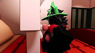 Ralsei x asriel 3 rblx with blowjob and cowgirl riding on shaved pussy