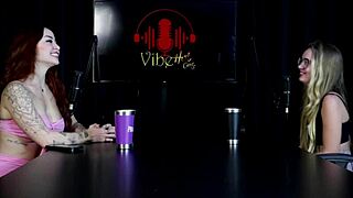 The neighbors complained about noise from this Brazilian blonde in see through lingerie. She ends up in outdoor public swinger game with redhead group