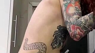 arrived home from work and let the naughty crossdresser fuck me all over the house