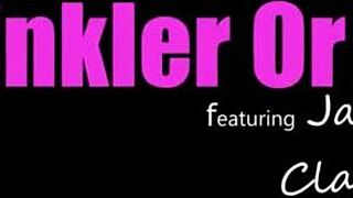 Sassy Jazmin Luv friend Claire Roos show stepbro shaved sprinkler tinkler pussies