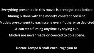 I feel so relaxed during this gynecology session with lilith rose in latex gloves from patient's pov.