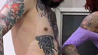 arrived home from work and let the naughty crossdresser fuck me all over the house