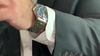 Jason Collins lights up a cigar while relaxing with his tattoo visible