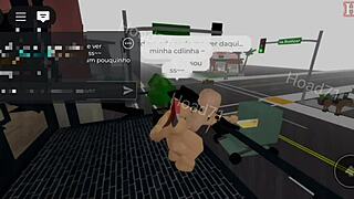 Let's have rough public sex with this submissive blonde out in Brookhaven