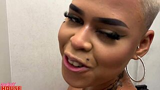 Brazilian Brunette Girlfriend Loses Virginity with Homemade Anal Assfucking and Cum in Mouth