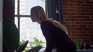 Hot Blonde Teen 18+ Emma Starletto Strips Lingerie but Fingers Juicy Pussy Naked