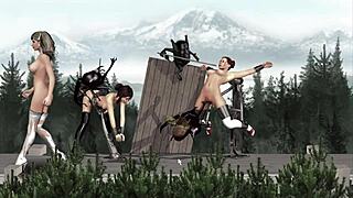 Blonde Explores Small Tits In LET'S PLAY FRAMBOISE - ERANDS Adventure