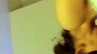 blindfolded old guy gets blowjob action