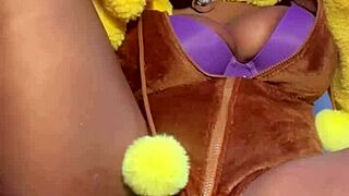 Did you see how I came everywhere in this lopunny cosplay with squirting pussy and wet missionary fucking?
