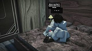 fucking another cute fan rough on roblox studio condo 😈