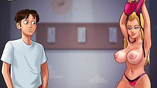 Summertime Saga 221 with Blonde Big Tits Erotic Scenes!