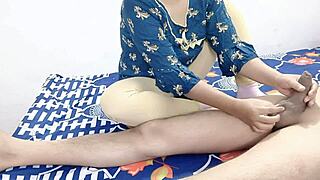 Desi Punjabi girlfriend starts with deepthroat on boyfriend's friend. They move to rough doggystyle creampie in homemade chubby teen action.