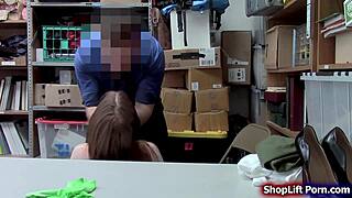 20yo shoplifter fucked by store officer