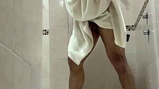 Bodybuilder shares a solo moment focusing on muscular build and small waist in a personal vibe.