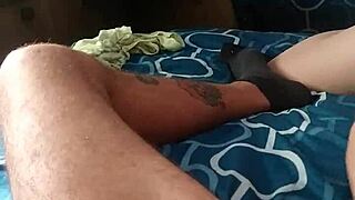 he was just chilling when she started sucking his cock eagerly in the moment