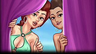 Summertime Saga 221 with Blonde Big Tits Erotic Scenes!