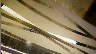 Redhead babe with small waist cleans up in bathroom for lending her ass.