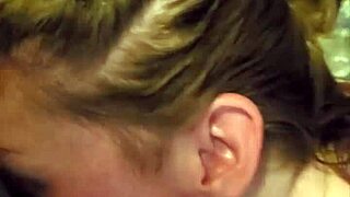 divinity gives deepthroat to friend in homemade session with cum covered facial