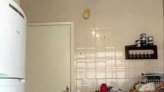 Bold exposure as husband catches wife flashing big pussy in bikini on balcony