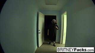 the golden implant heist with britney blonde babe fucking in lesbian sex 😈