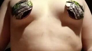 i love playing with my tiny tits in homemade lingerie as a petite whore