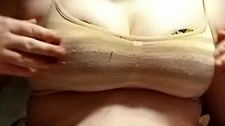 i love playing with my tiny tits in homemade lingerie as a petite whore