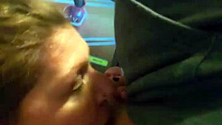 divinity gives deepthroat to friend in homemade session with cum covered facial