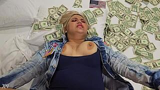 hey, check out this wild porn with my blonde american slut getting fucked for cash! 🔥💦