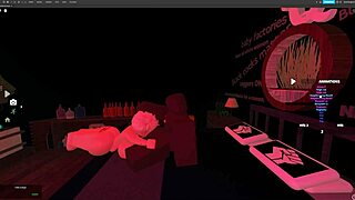 blonde bitch takes rough fucking and deepthroat from monster big black cock in roblox studio