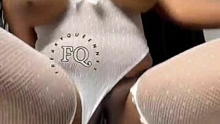 Hey, check this out - can you handle watching Freakyqueennxx riding her long dildo in cowgirl with those big tits bouncing wildly?
