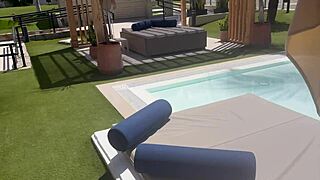 spying on this hot tourist with the best ass ever at the resort, i fuck her in her room