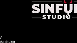 Wow, young slut Luna Lynx takes deep anal pounding with gaping asshole and petite body moaning!