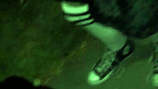 Watch D Sluts Flashing Boldly During Outdoor Trick or Treating Public Fun!