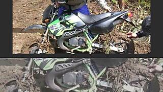 this japanese yz250fx model showcases asian engineering in a narrative ride.