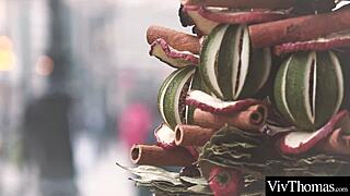 cute blonde and brunette lesbians in lingerie finger and lick each other's pussies to orgasm