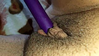 is my hairy pussy dripping wet with swollen clit shaking from intense vibrator orgasm?