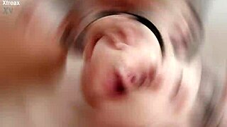 How does Mallory Maneater handle double penetration with spitting and rough gaping swallow?