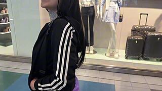 I ran into a fan at the mall and he took me for some fun action.