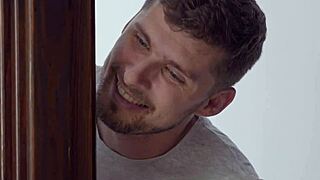 shy stepsister feels drawn to new stepbrother and ends up riding his monster cock hard!