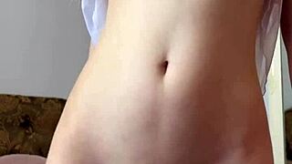 hey, you see this cute teen 18+ fingering her tight shaved pussy until wet orgasm hits?